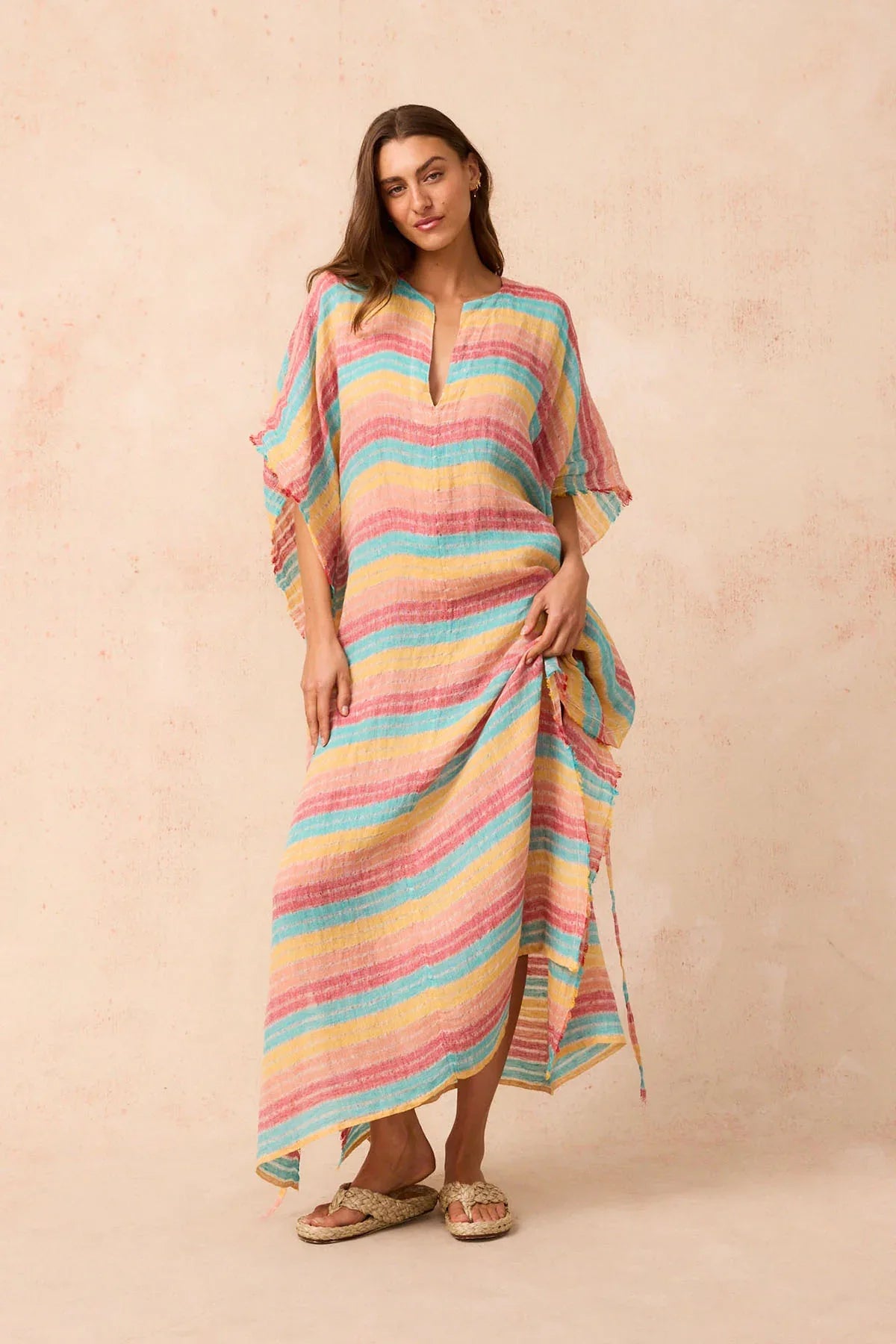 Estilo Emporio Corfu Kaftan Dress - LUXAMORE