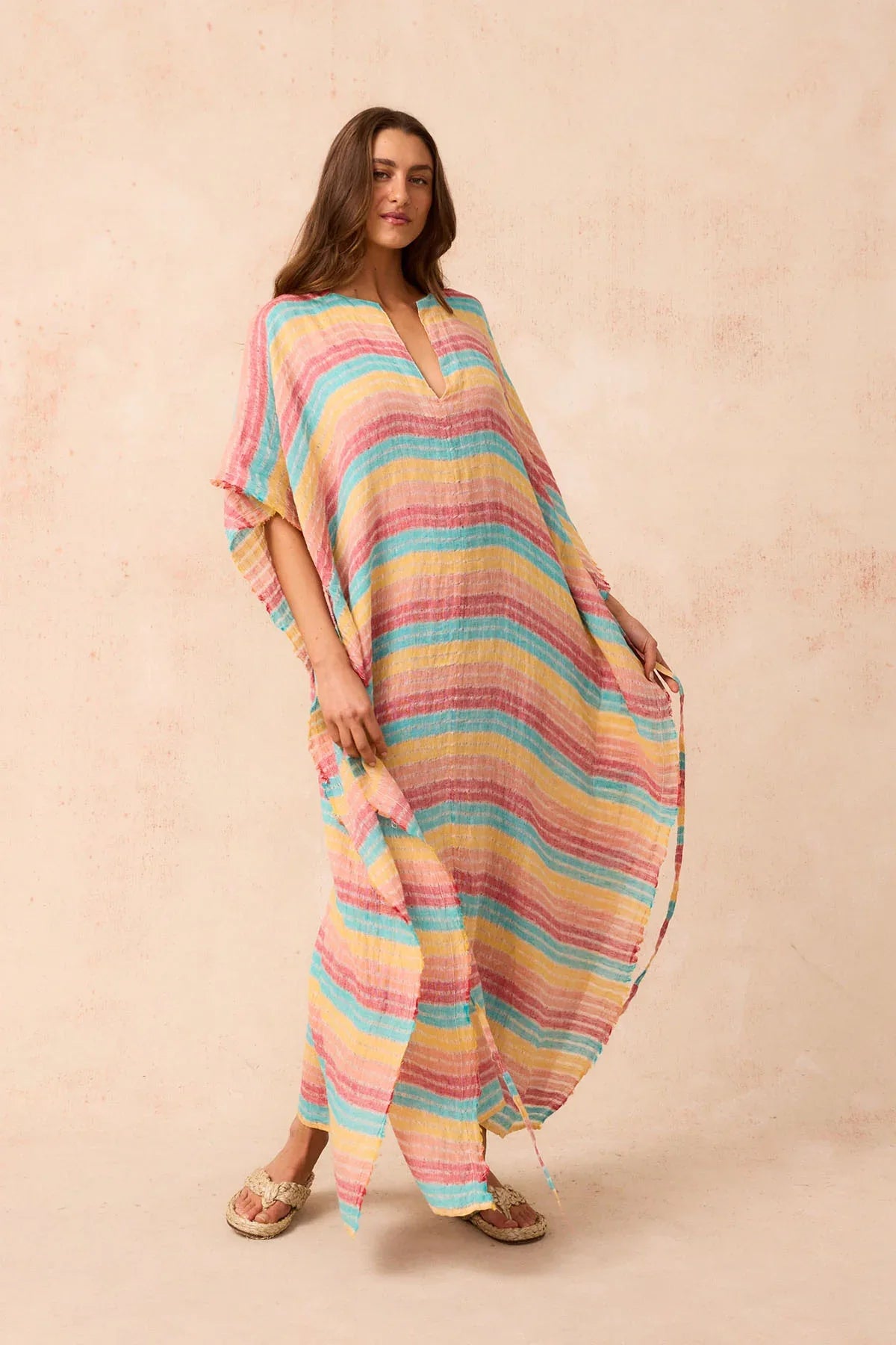 Estilo Emporio Corfu Kaftan Dress - LUXAMORE