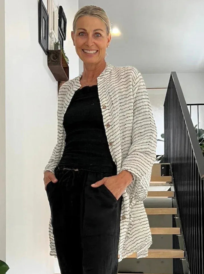 Estilo Emoporio Manta Mini Linen Dress LUXAMORE  