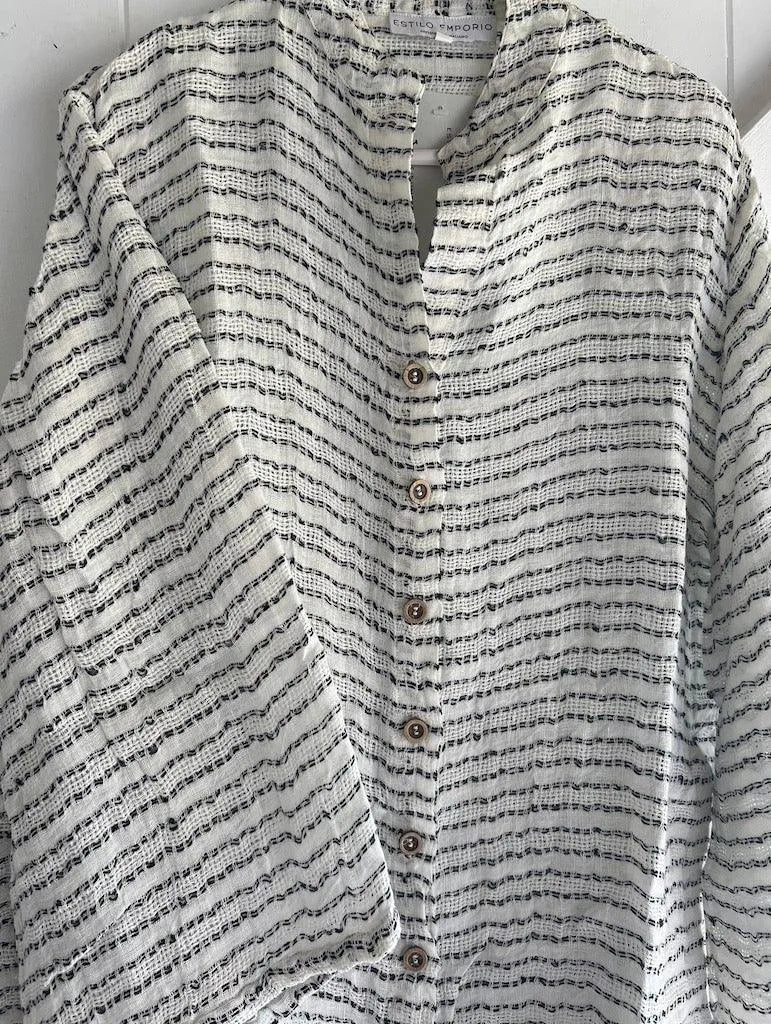 Estilo Emoporio Manta Mini Linen Dress LUXAMORE  