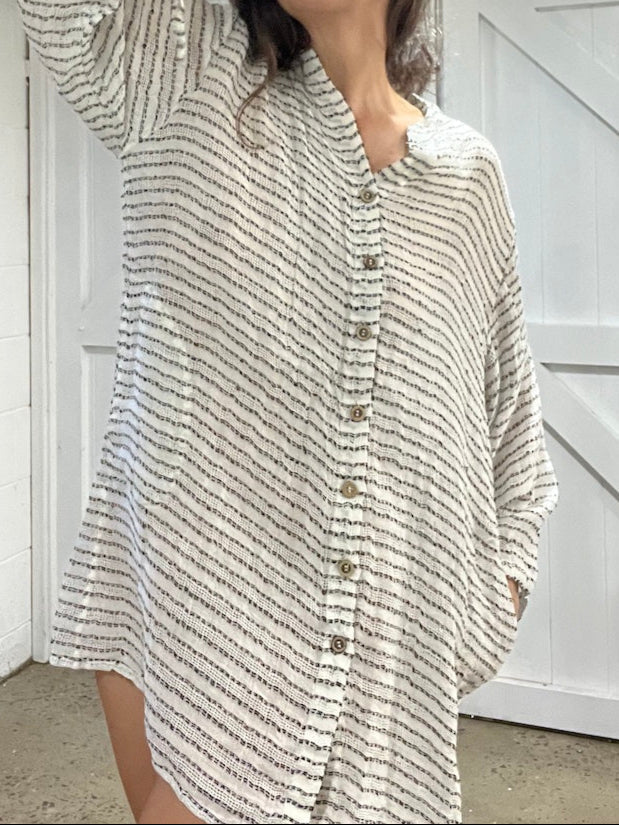 Estilo Emoporio Manta Mini Linen Dress