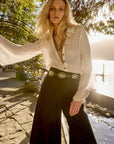 Estilo Emporio Cono Shirt worn by model in natural setting LUXAMORE 
