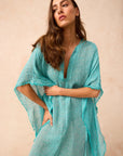 Exclusive Estilo Emporio Corfu Kaftan Dress - Rete Taupe - LUXAMORE