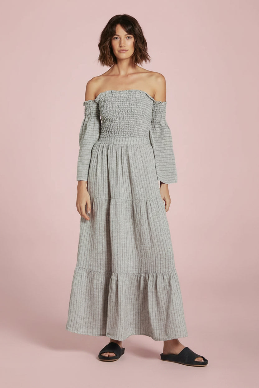 Estilo Emporio Fiorella Top - Grey LUXAMORE  