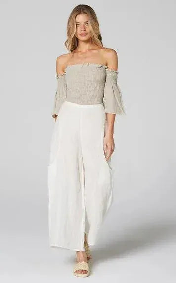 Estilo Emporio Fiorella Top - Grey LUXAMORE  