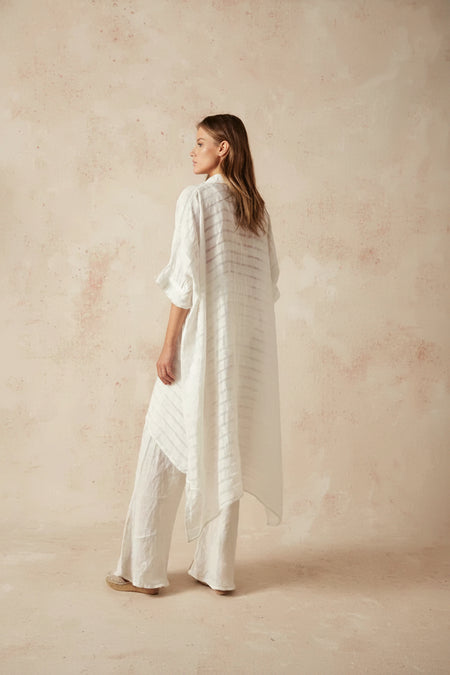 Estilo Emporio La Cota Cover Up Linen Dress LUXAMORE  