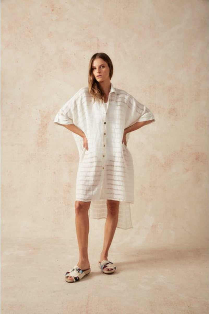 Estilo Emporio La Cota Cover Up Linen Dress