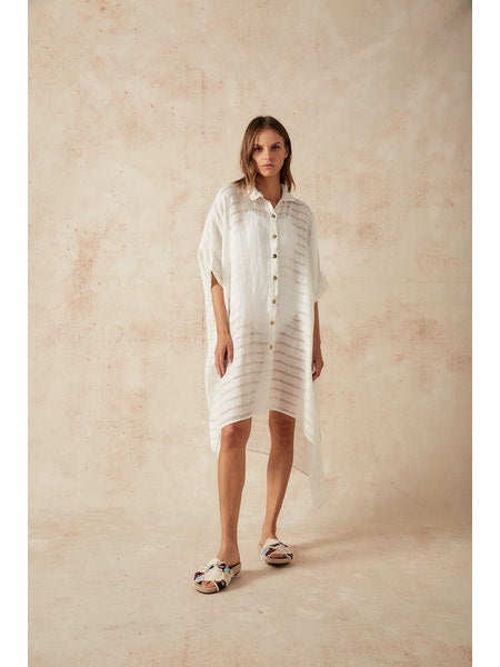 Estilo Emporio La Cota Cover Up Linen Dress