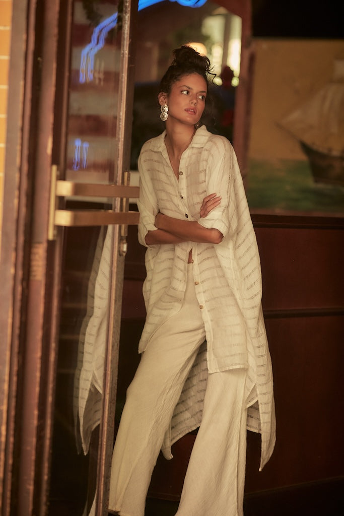 Estilo Emporio La Cota Cover Up Linen Dress