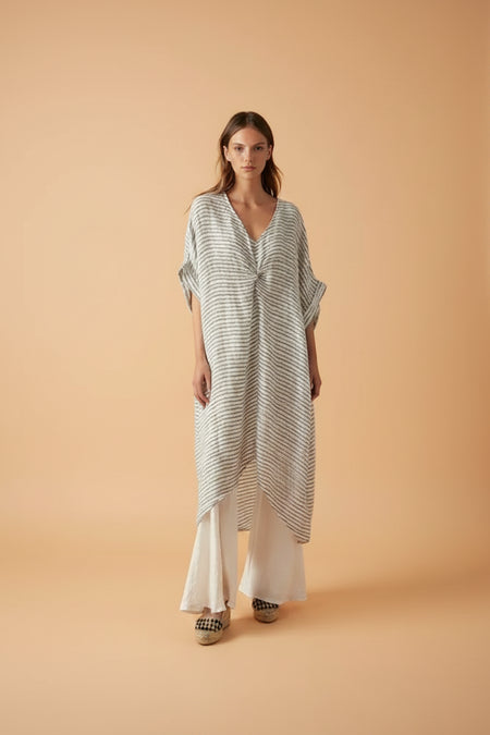 Estilo Emporio La Vista Linen Dress - Binario LUXAMORE  