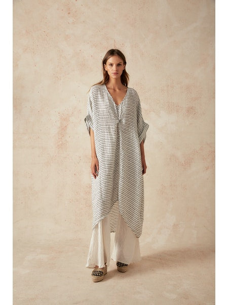 Estilo Emporio La Vista Linen Dress - Binario