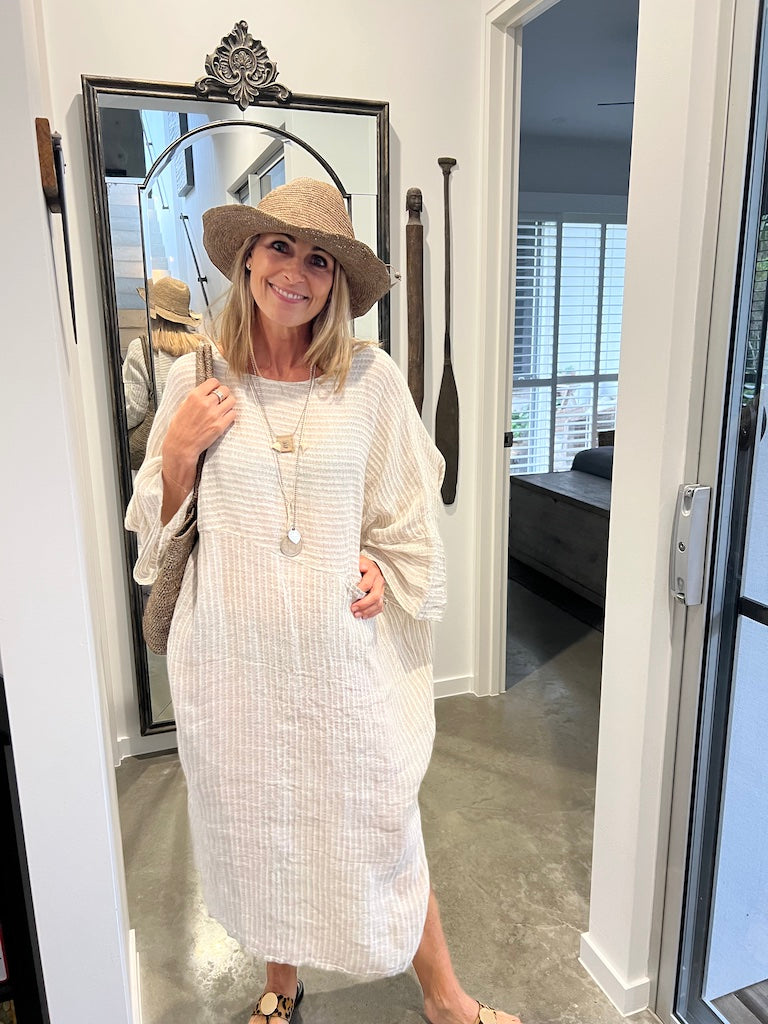 Estilo Emporio Nebbilio Linen Dress - Lyla