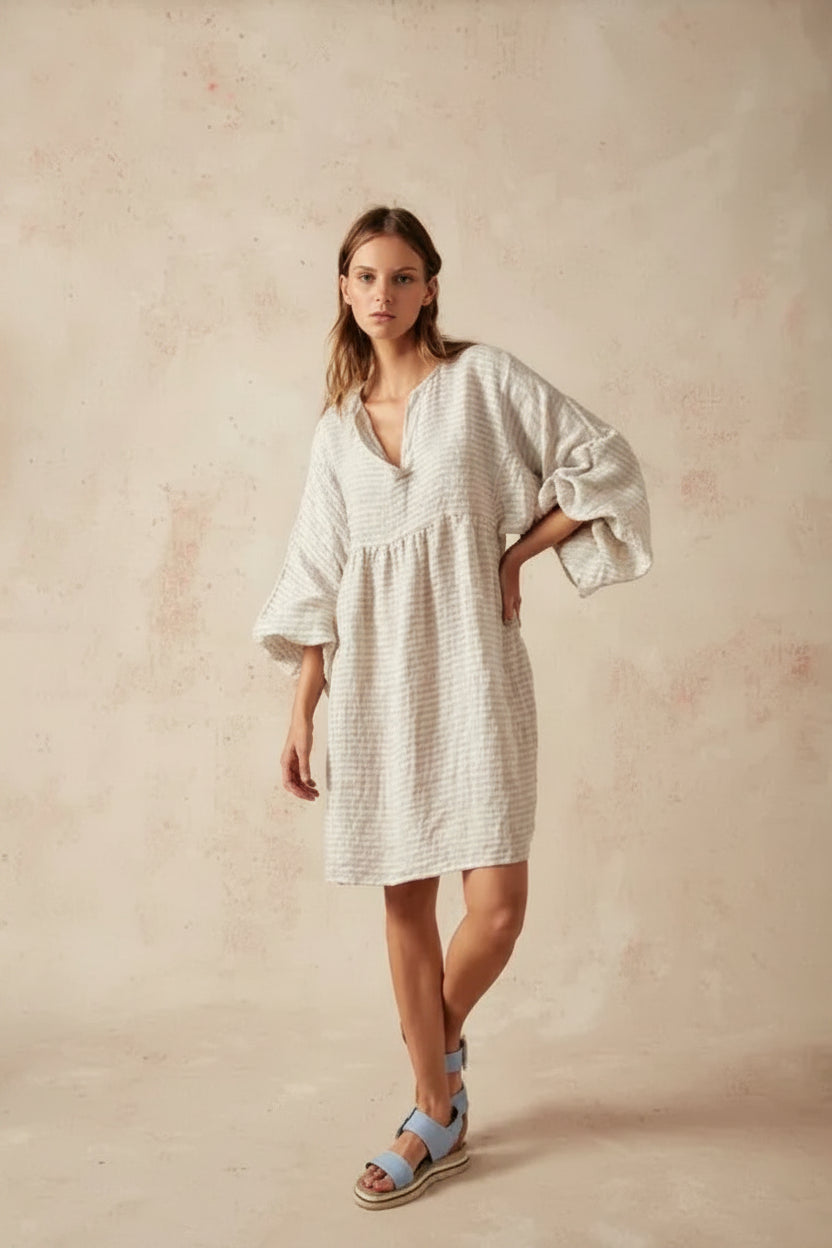Estilo Emporio Stella Linen Dress - Lyla LUXAMORE  