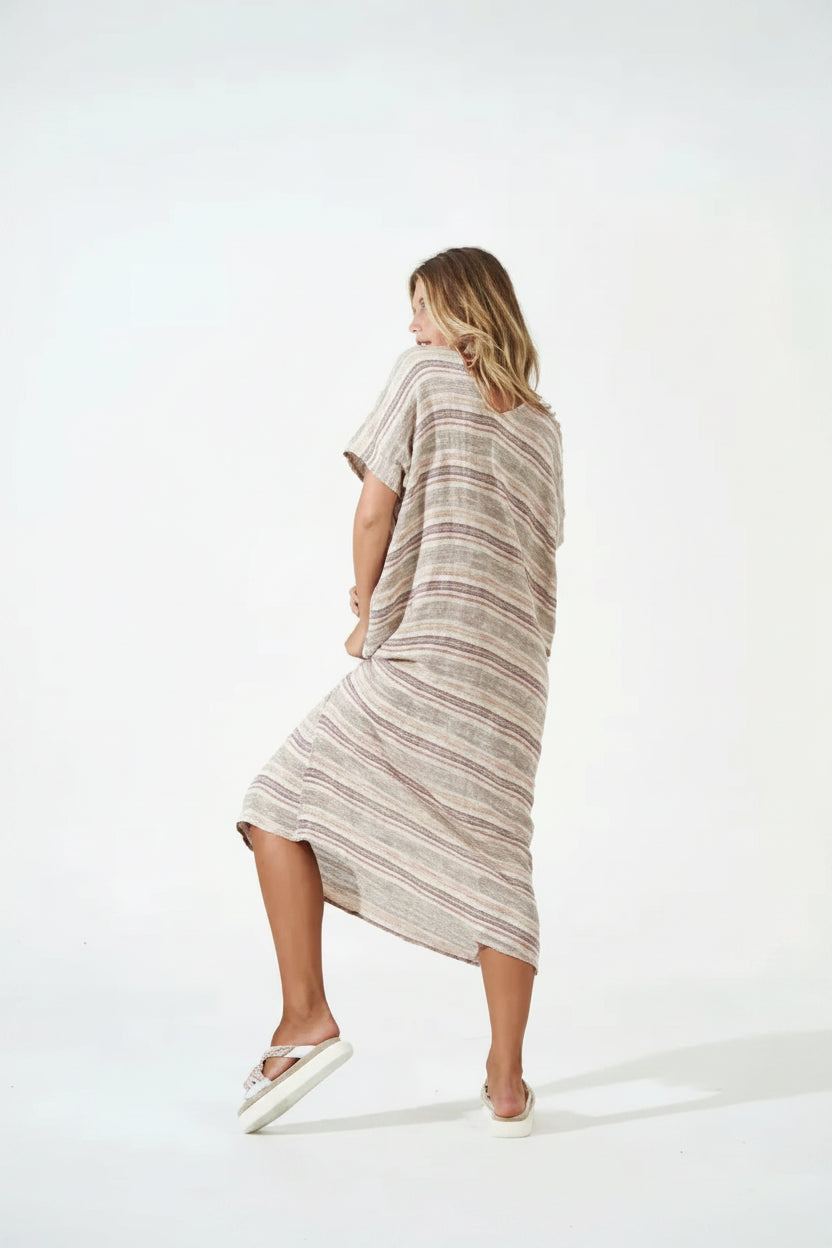 Estilo Emporio Zaza Linen Dress - Marrakesh LUXAMORE  