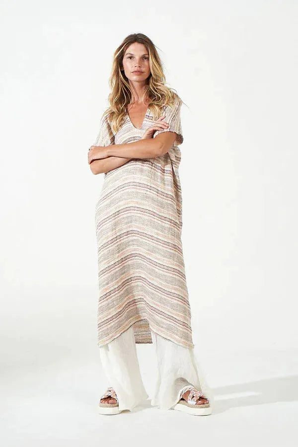 Estilo Emporio Zaza Linen Dress - Marrakesh LUXAMORE  