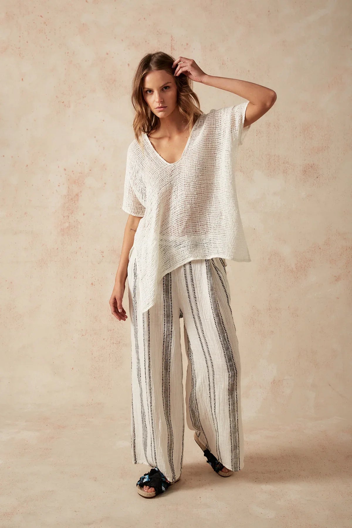 Estilo Emporio Zaza Top Giorno Panna - LUXAMORE