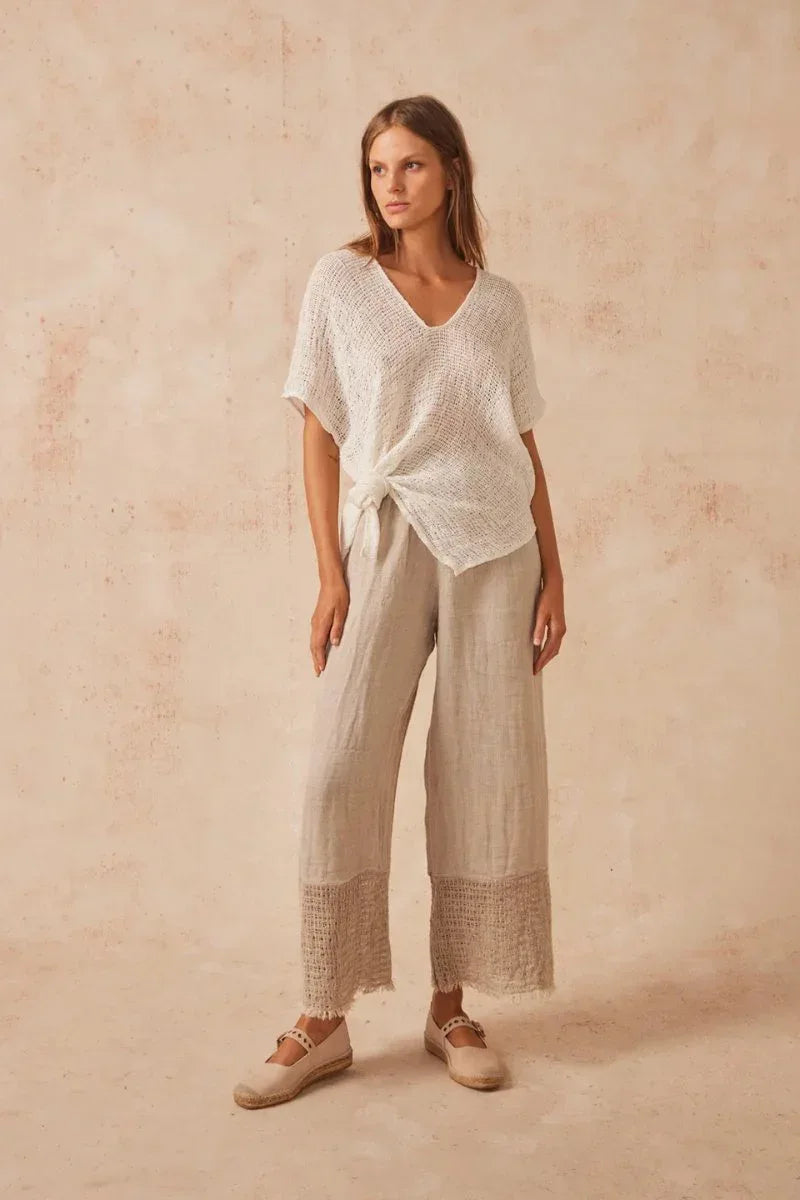 Estilo Emporio Zaza Top Giorno Panna - LUXAMORE