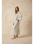 Estilo Emporio Zorba Maxi Linen Dress LUXAMORE  