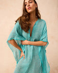 Exclusive Estilo Emporio Corfu Kaftan Dress - Pampa Stripe LUXAMORE  