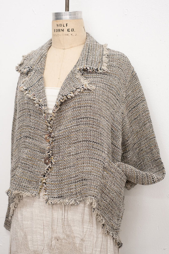 La Bottega di Brunella Jacket Giacca Castagna- Tela Lapponia