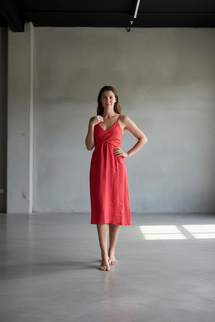 italian linen dresses australia Montaigne Baggy Italian Linen Dress Drift Home and Living