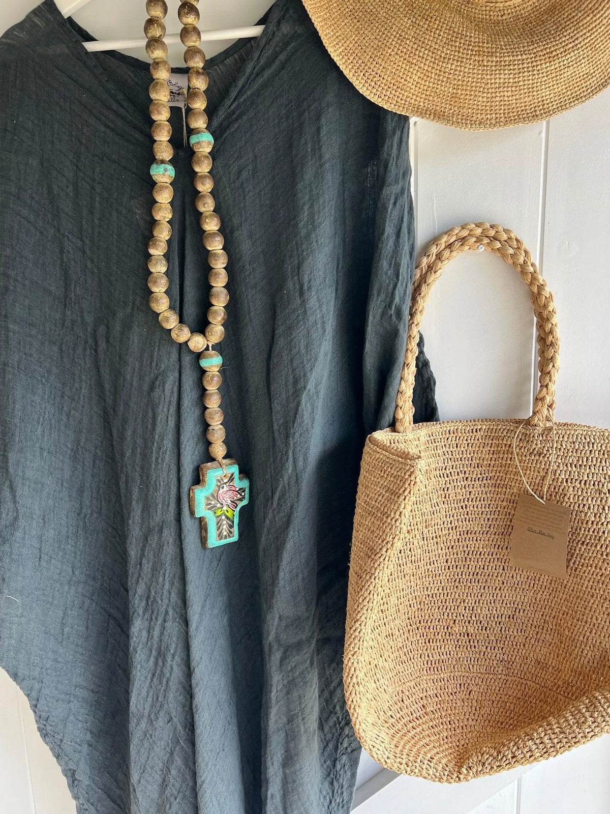 La Bottega di Brunella Linen Dress Fausta Garzata - Lava Reduced impact LUXAMORE