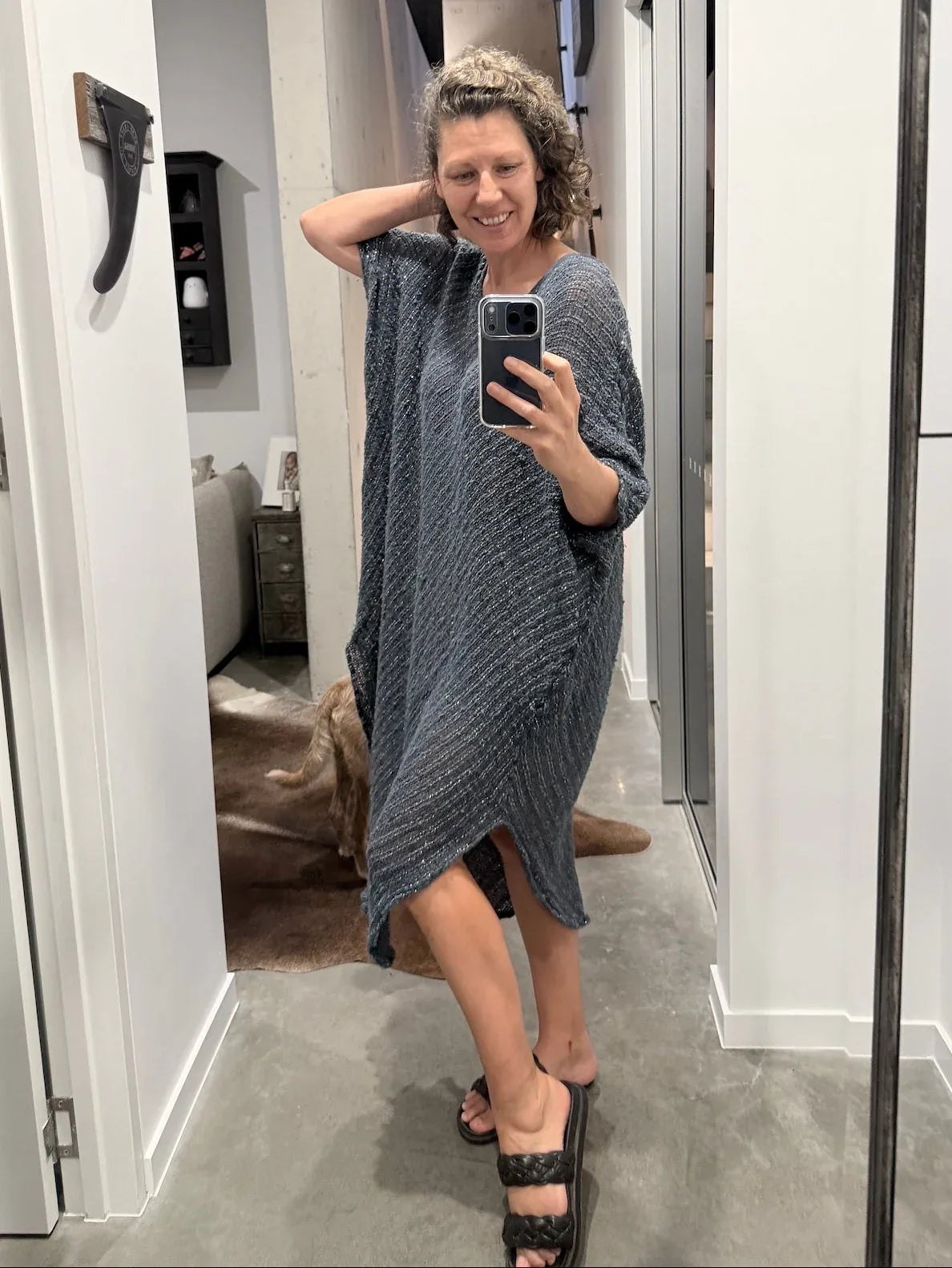 La Bottega di Brunella Linen Dress VESTITO FAUSTA - Campagna Luxor - LUXAMORE