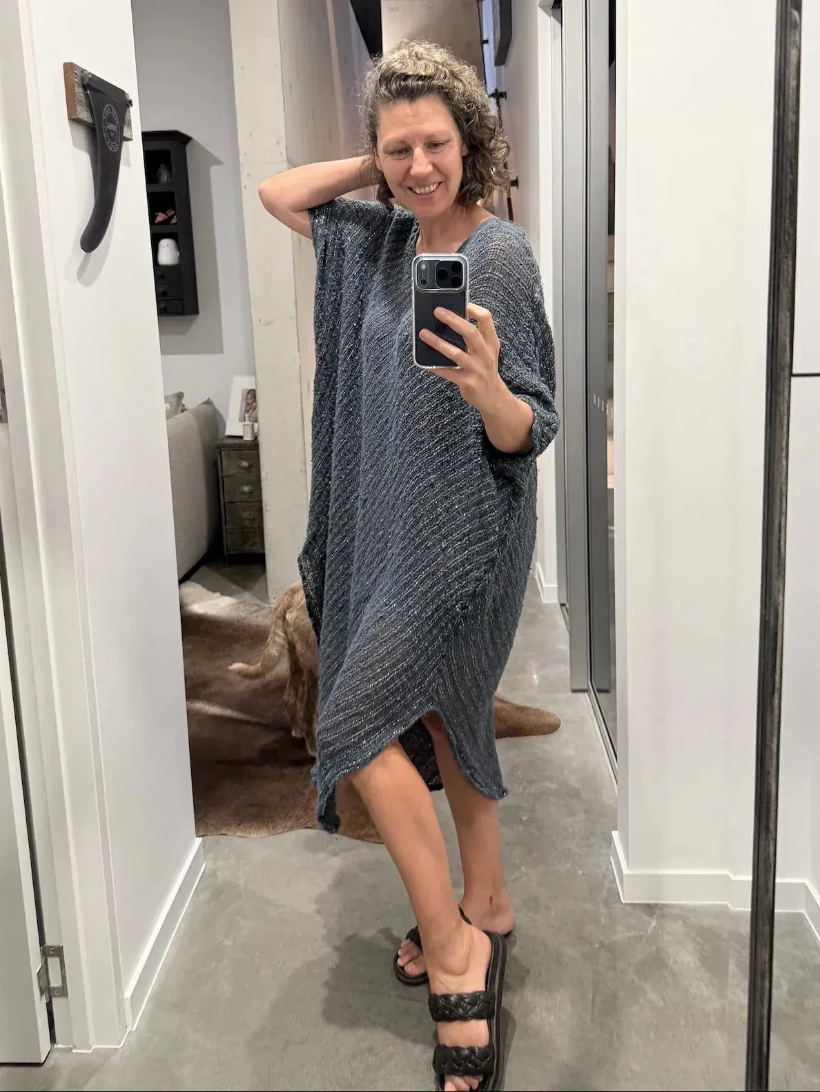 La Bottega di Brunella Linen Dress VESTITO FAUSTA - Campagna Luxor - LUXAMORE