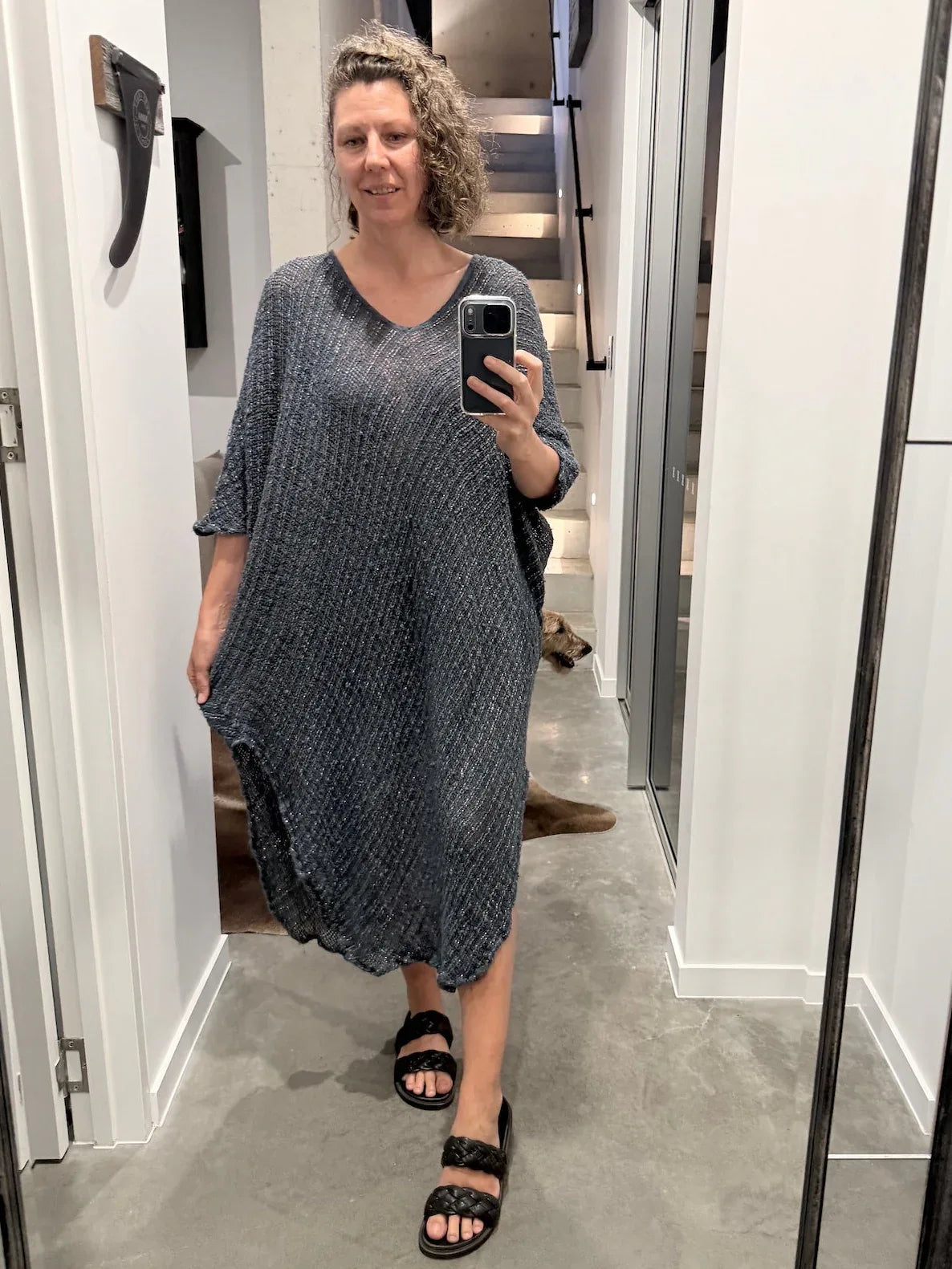 La Bottega di Brunella Linen Dress VESTITO FAUSTA - Campagna Luxor - LUXAMORE