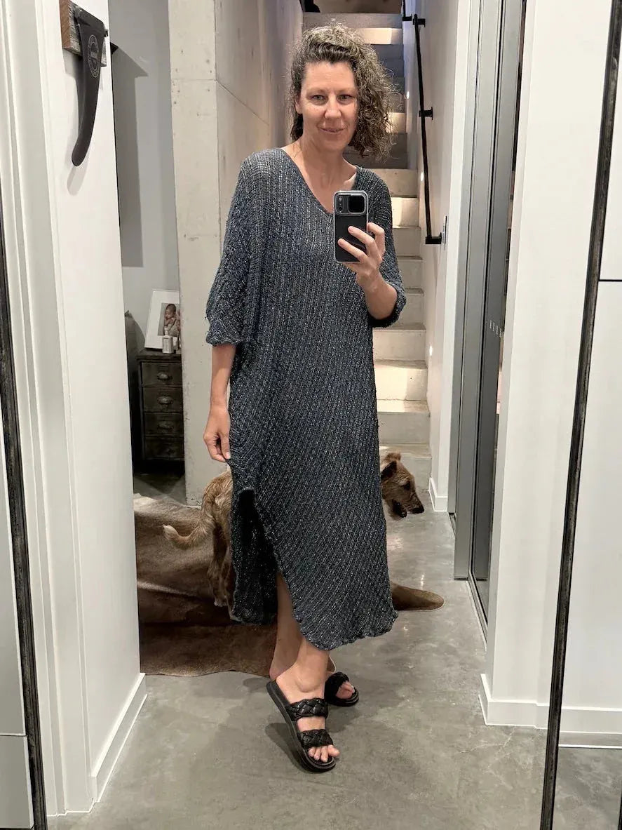 La Bottega di Brunella Linen Dress VESTITO FAUSTA - Campagna Luxor LUXAMORE  