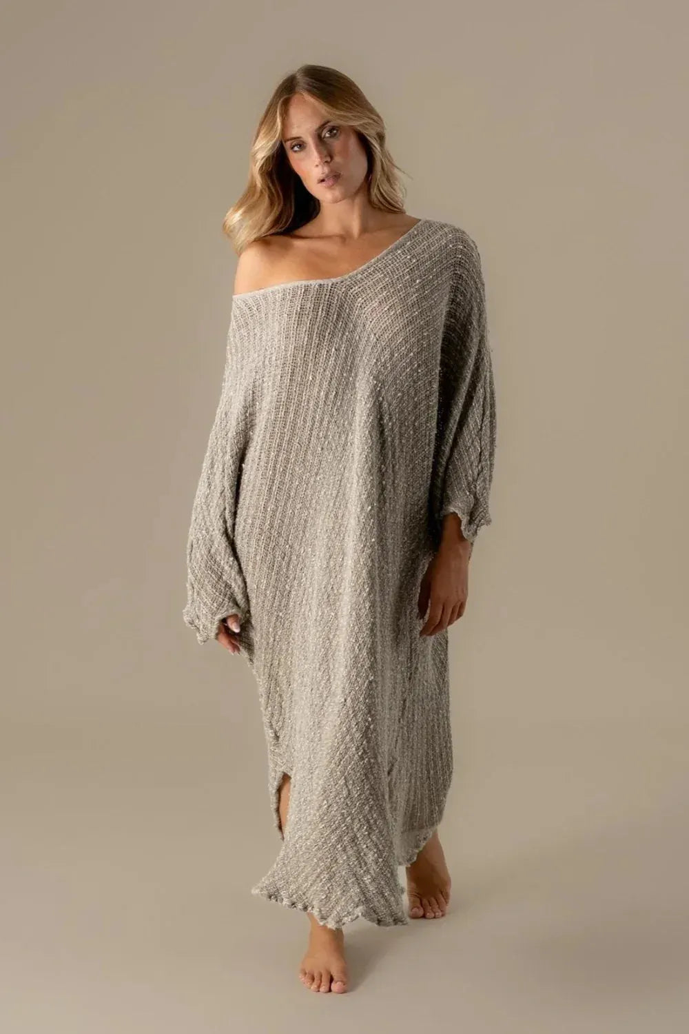 La Bottega di Brunella Linen Dress VESTITO FAUSTA - Campagna Luxor LUXAMORE  