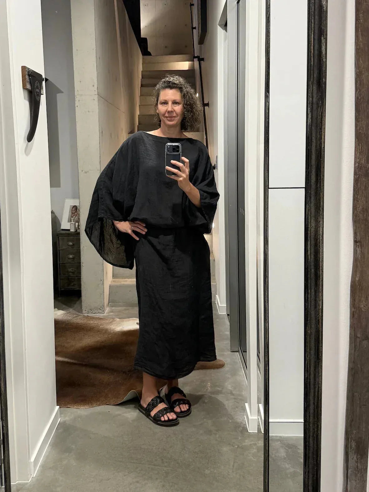 La Bottega di Brunella Linen Dress VESTITO MOSE' - Battista LUXAMORE 