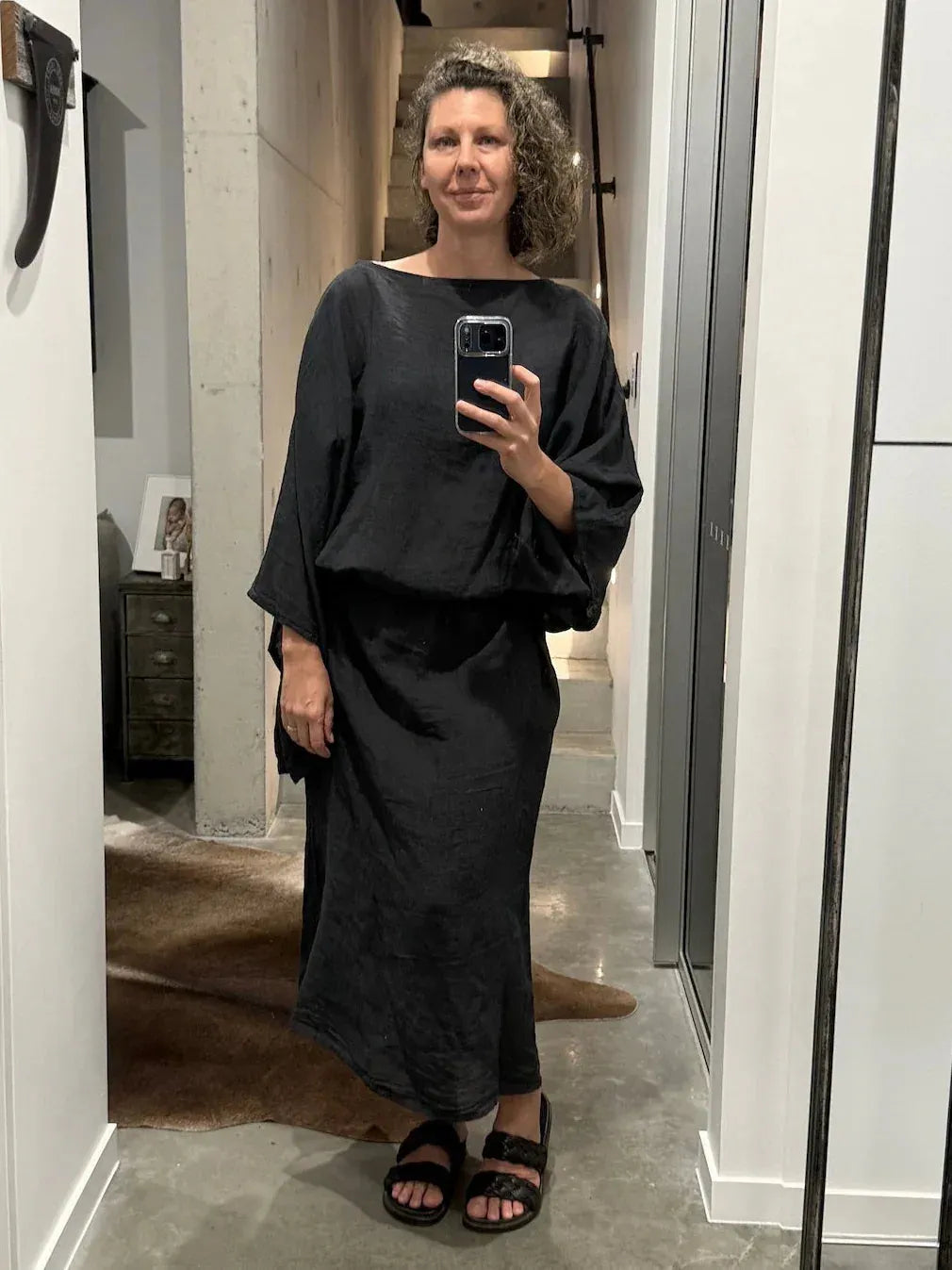 La Bottega di Brunella Linen Dress VESTITO MOSE' - Battista LUXAMORE  