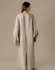 La Bottega di Brunella Linen Dress VESTITO MOSE' - Battista LUXAMORE  