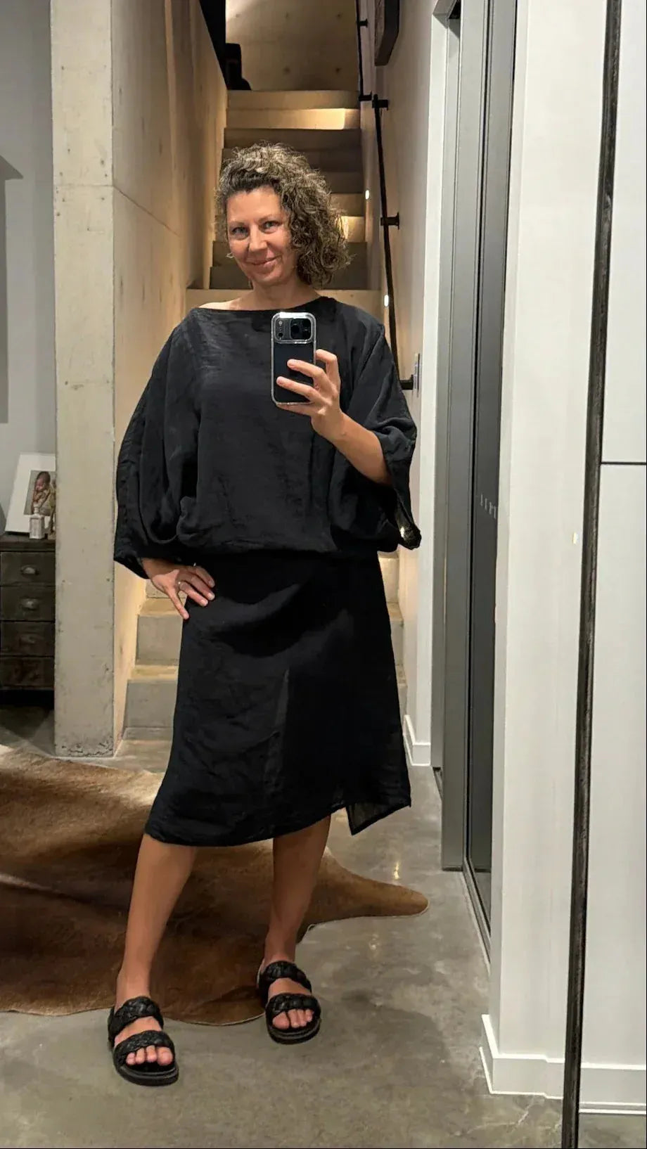 La Bottega di Brunella Linen Dress VESTITO MOSE' - Battista Reduced impact LUXAMORE