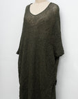 La Bottega di Brunella Linen Dress Vestito Fausta Campagna - Bosco