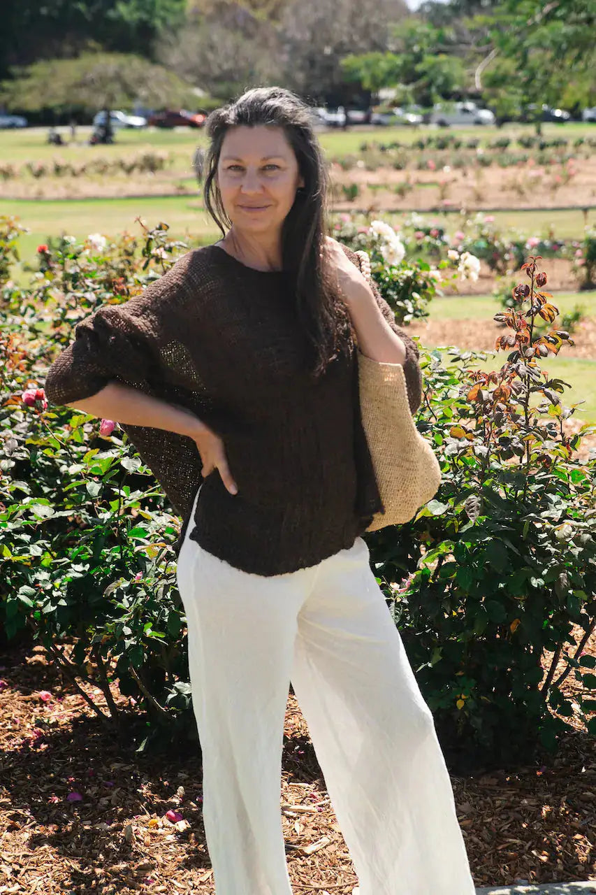 La Bottega di Brunella Top Maglia Bonta - Campagna Chocolate Sustainable LUXAMORE