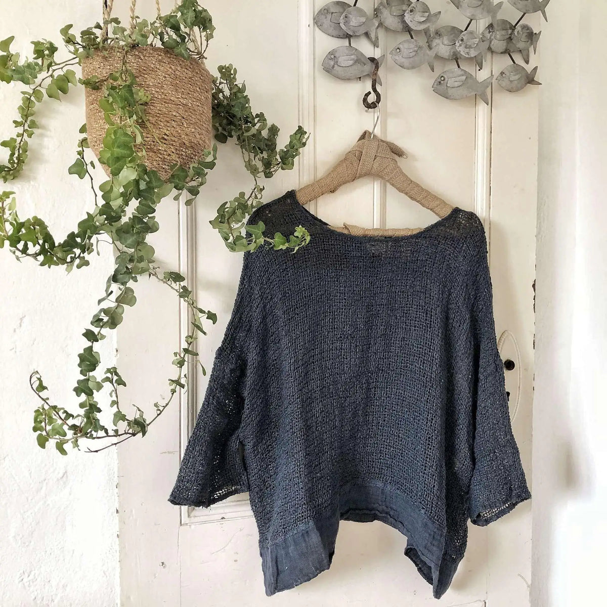 La Bottega di Brunella Top Maglia Europa - Campagna Blu Reduced impact LUXAMORE