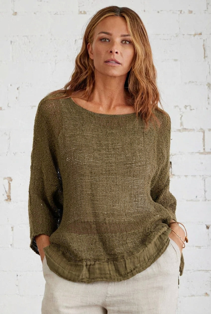 La Bottega di Brunella Top Maglia Europa - Campagna Fossil Reduced impact LUXAMORE