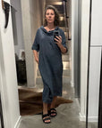 La Bottega di Brunella VESTITO SULTANO - Blue LUXAMORE  