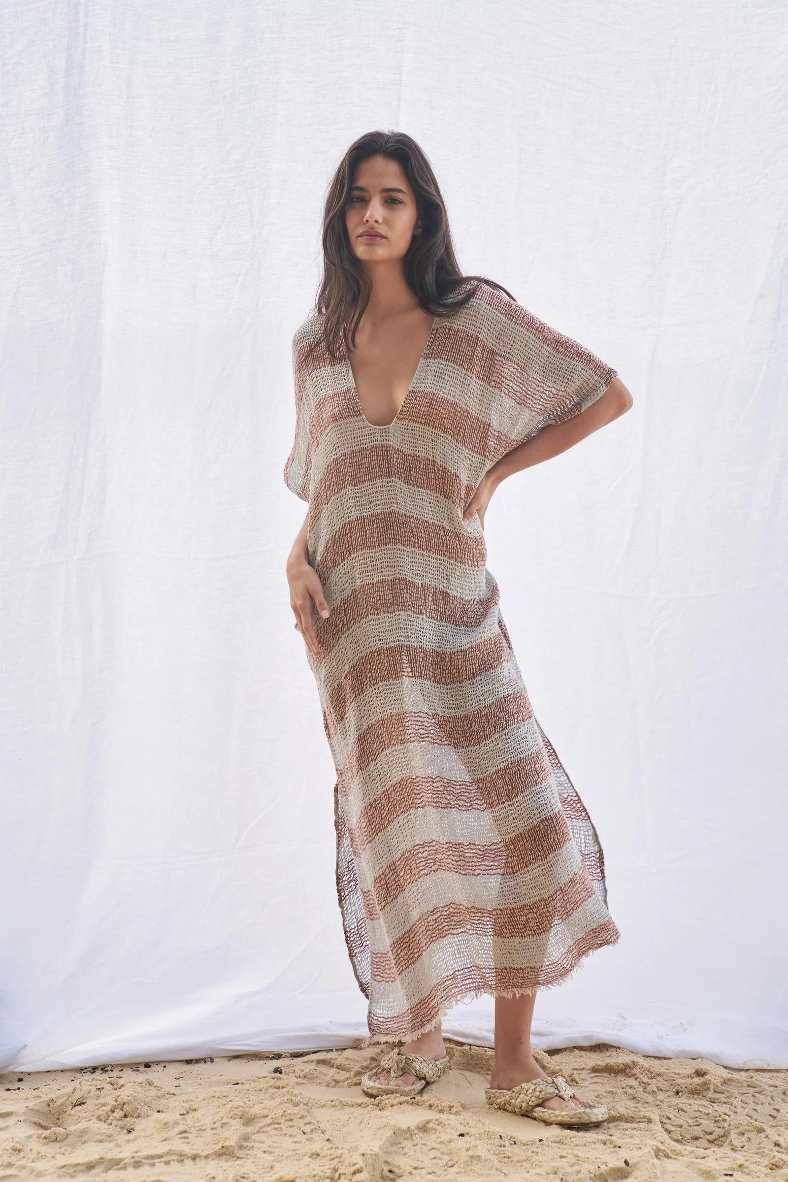 Estilo Emporio Zaza Dress Sky Blue Chocolate