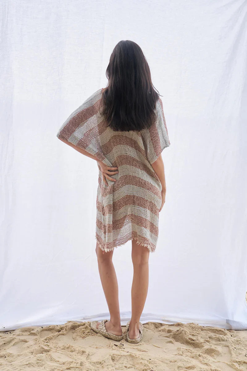 Estilo Emporio Cuadra Top + Dress Pescatore Sky Blue Chocolate