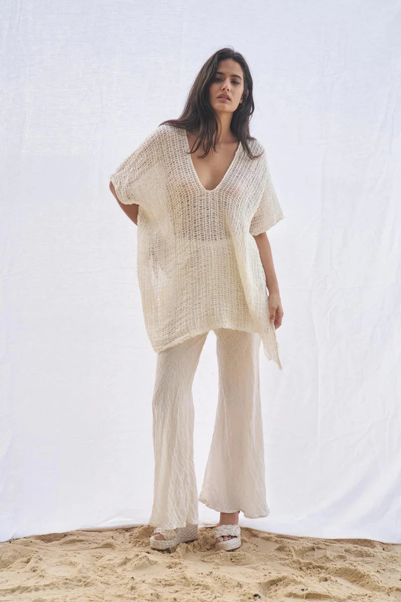 Estilo Emporio Cuadra Top + Dress Cestino Panna