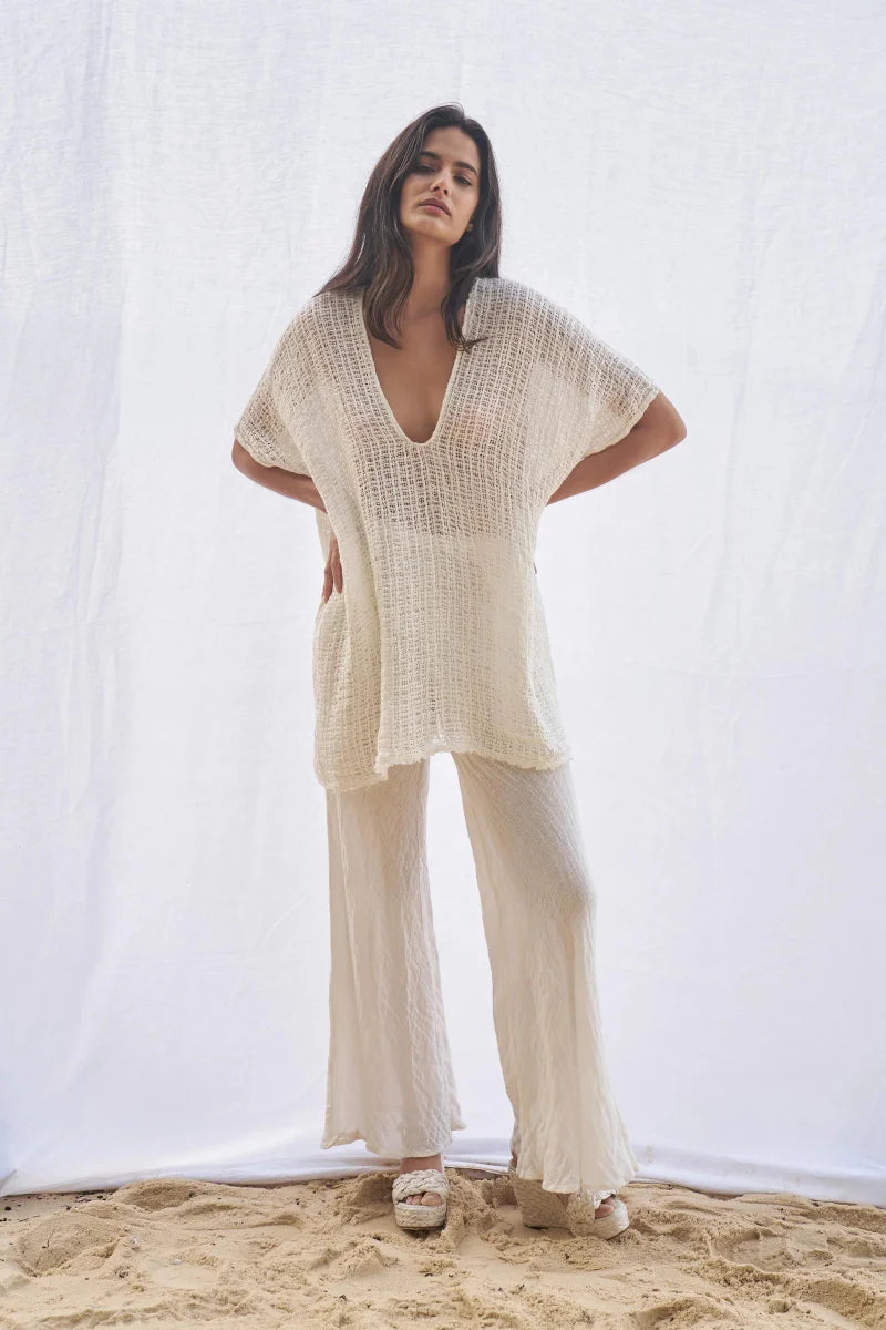 Estilo Emporio Cuadra Top + Dress Cestino Panna