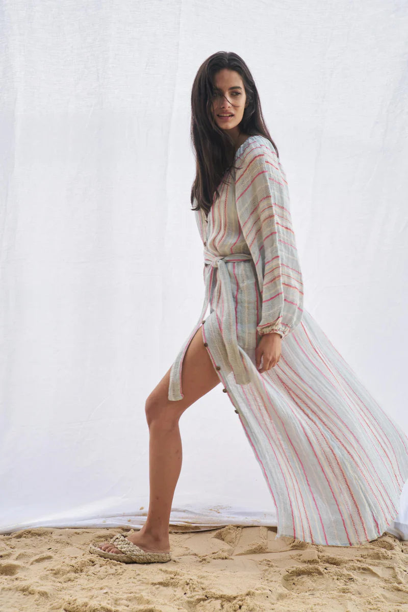 Estilo Emporio El Manto Stripe Dress + Duster