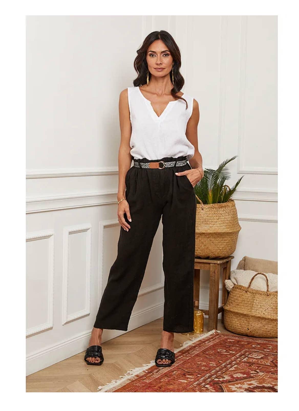 Linen Tank Top Made in Italy - LUXAMORE