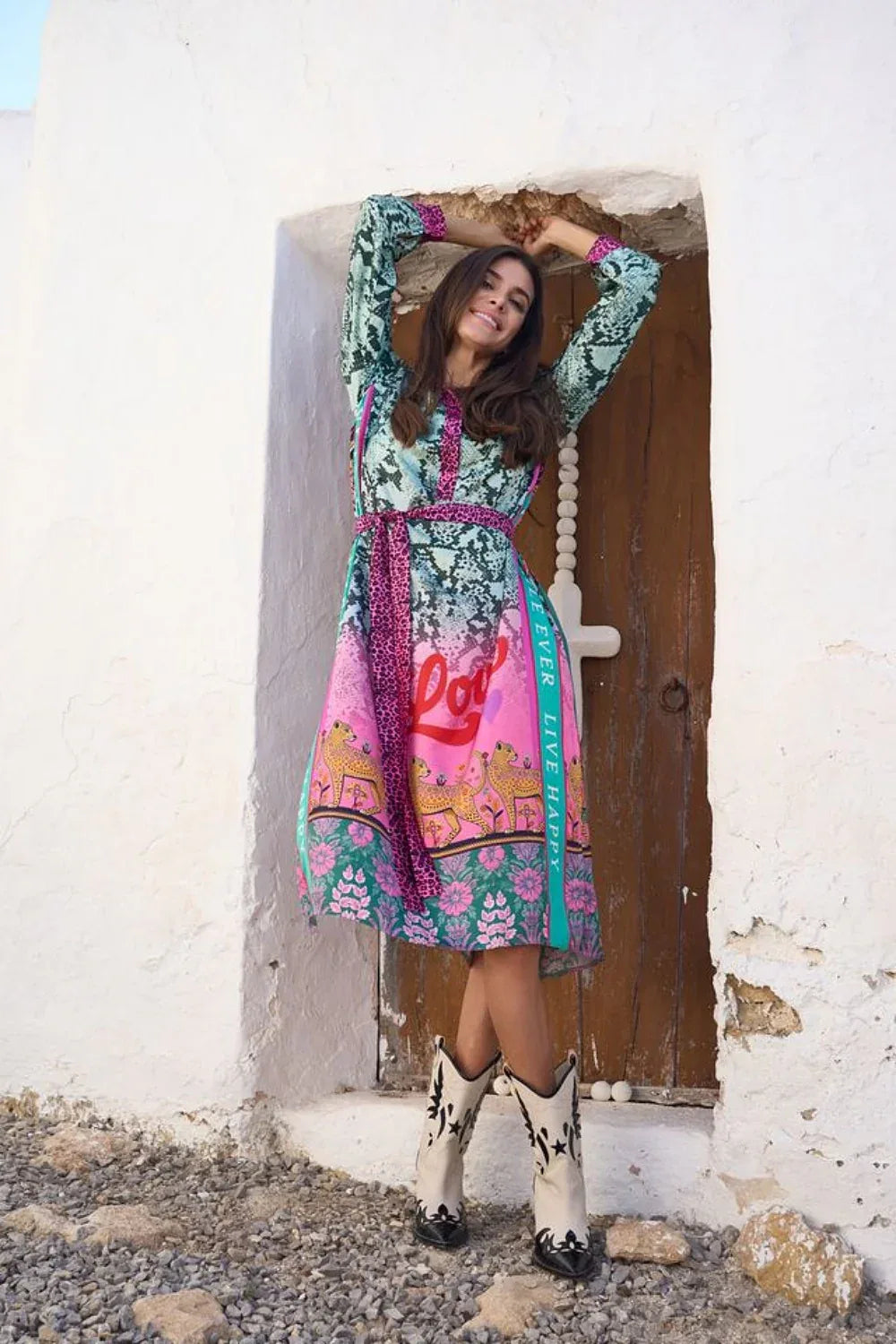 Miss Goodlife Nature Soul Midi Dress - LUXAMORE