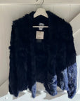 Mode & Affaire Cascade Fur Coat In Ink LUXAMORE  