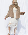 Mode & Affaire Cascade Fur Coat In Ink LUXAMORE  