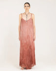 Sanctamuerte Dress worn by model in natural setting LUXAMORE 